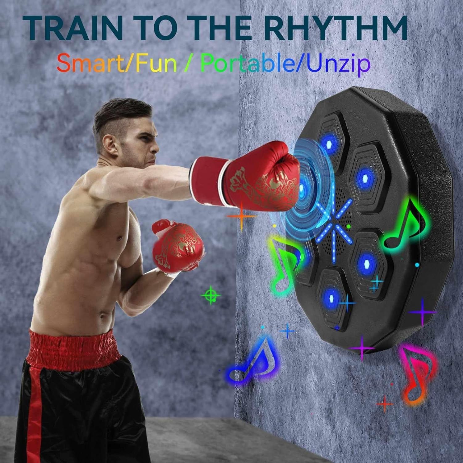 New Intelligent Electronic Boxing Machine with Music – Smart Training Equipment