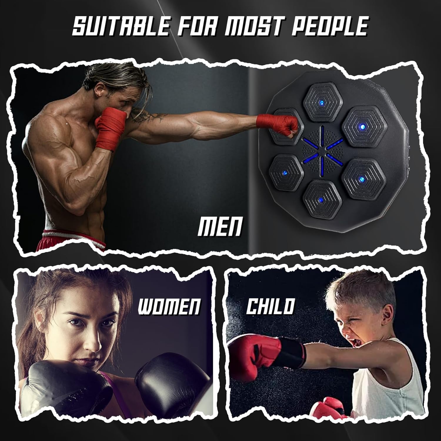 New Intelligent Electronic Boxing Machine with Music – Smart Training Equipment